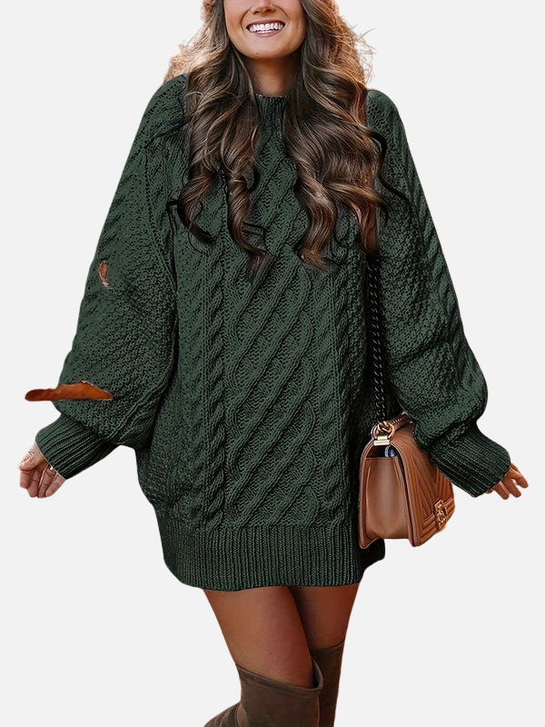 Mariana | Vestido Suéter de Invierno Oversize Mujer