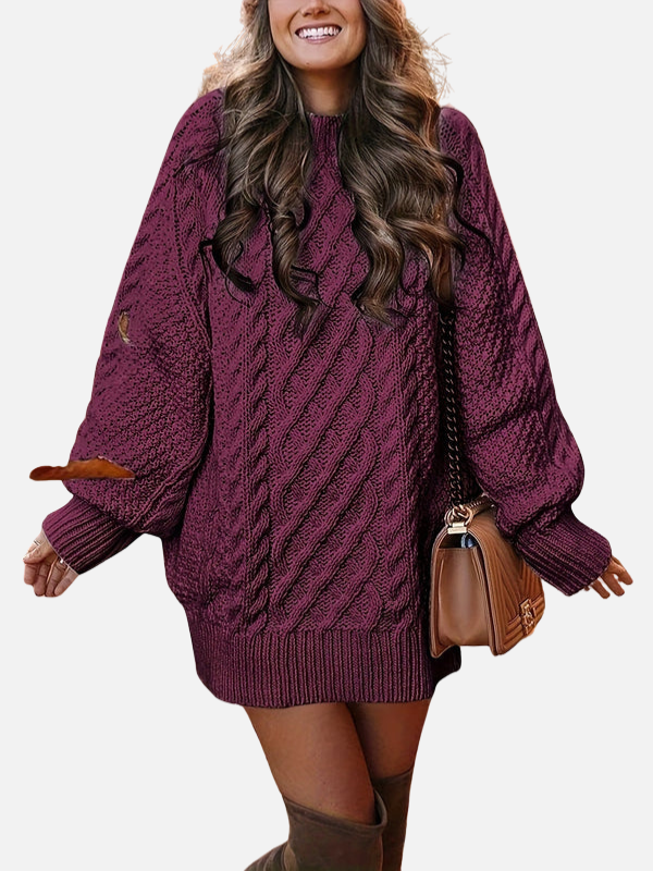 Mariana | Vestido Suéter de Invierno Oversize Mujer