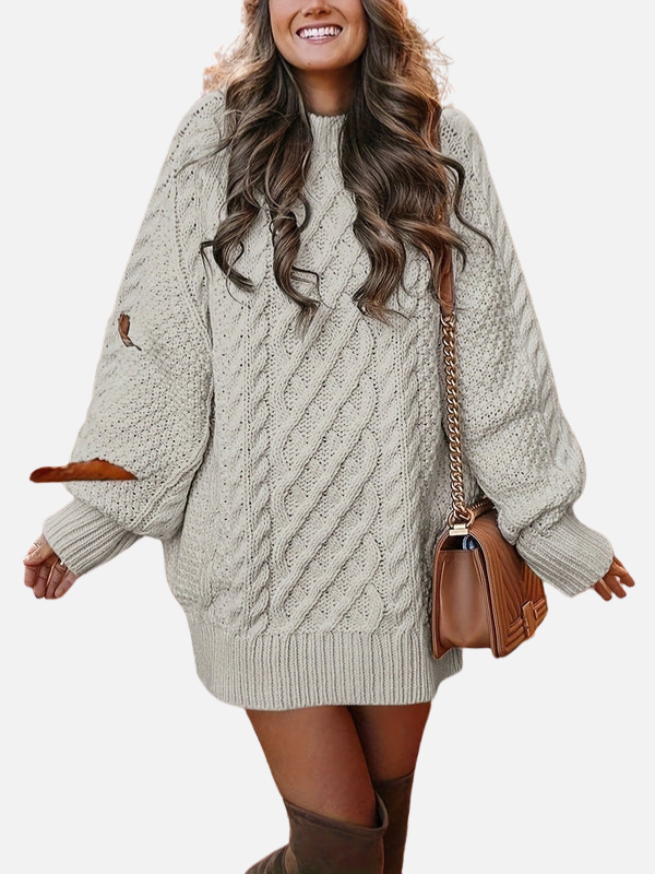 Mariana | Vestido Suéter de Invierno Oversize Mujer