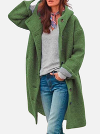 Ana | Abrigo Oversize Largo con Capucha Mujer