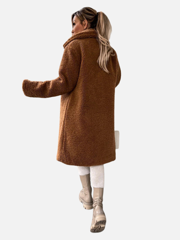 Ana | Abrigo Teddy Largo de Invierno para Mujer