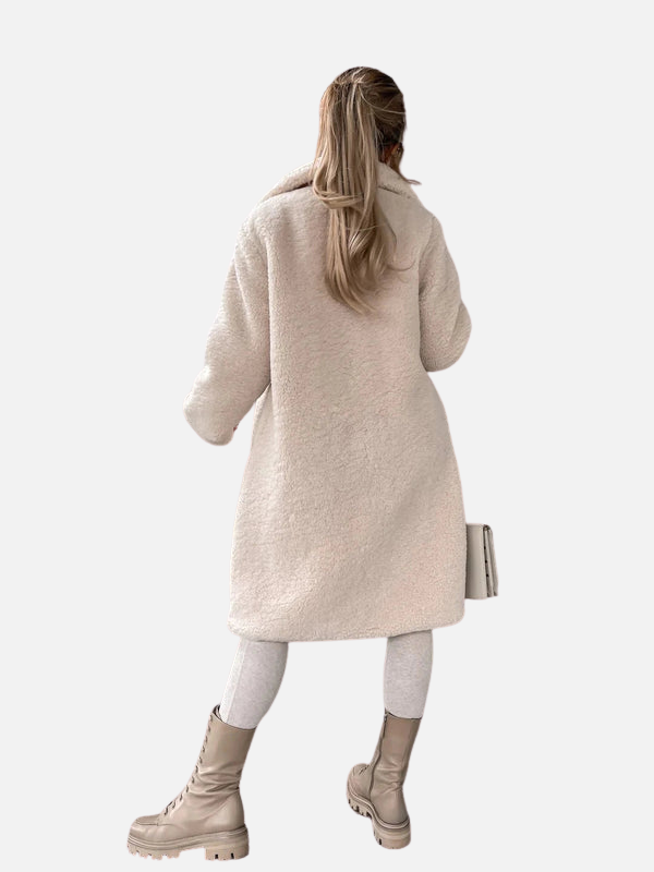 Ana | Abrigo Teddy Largo de Invierno para Mujer