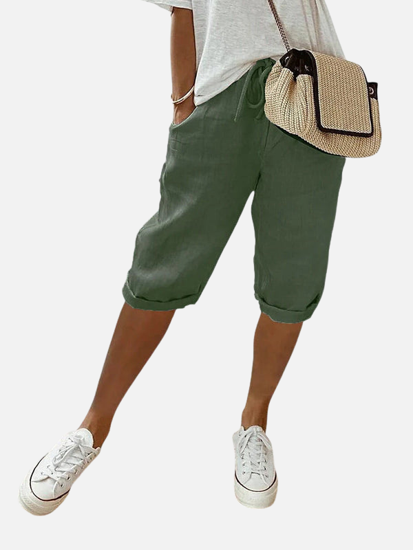 Verónica | Bermudas Anchas con Cordón para Mujer