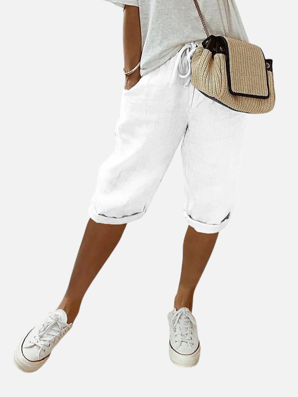 Verónica | Bermudas Anchas con Cordón para Mujer