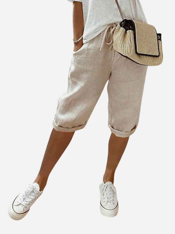 Verónica | Bermudas Anchas con Cordón para Mujer