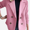 Andrea | Blazer con Mangas Tejidas y Doble Botonadura