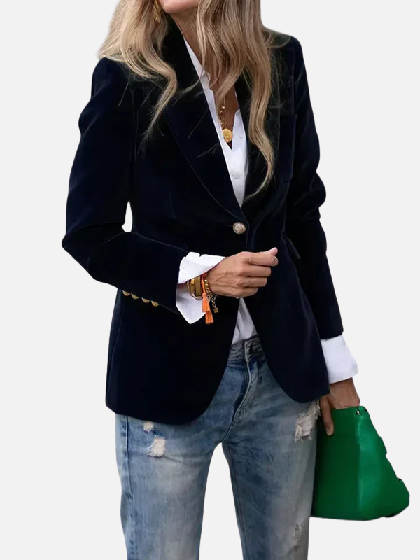 Guadalupe | Blazer de Terciopelo Entallado para Mujer