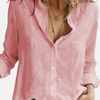 Victoria | Blusa Holgada de Botones Manga Larga Mujer