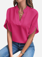 Carolina | Blusa Manga Corta con Cuello Mao y Escote V 4