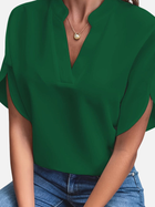 Carolina | Blusa Manga Corta con Cuello Mao y Escote V 6