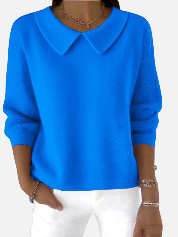 Ariana | Blusa Tejida con Cuello Camisero Mujer