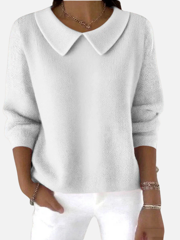 Ariana | Blusa Tejida con Cuello Camisero Mujer