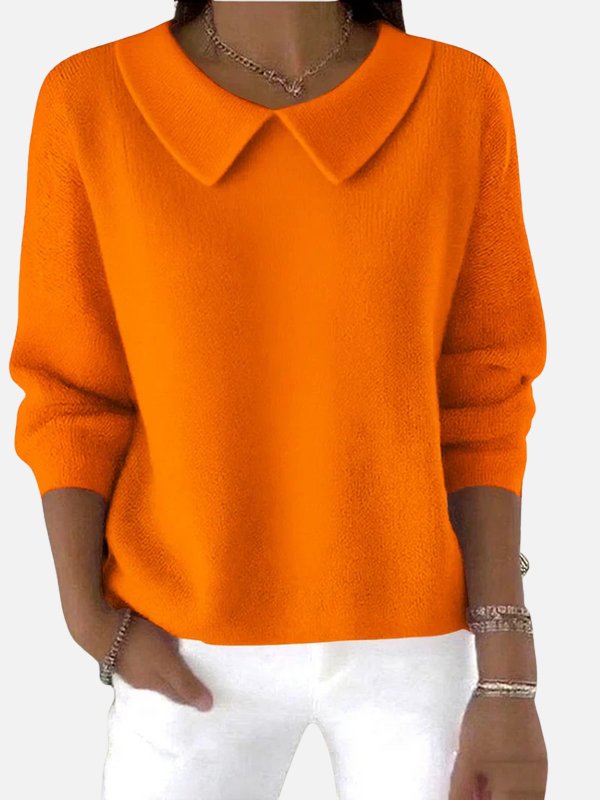 Ariana | Blusa Tejida con Cuello Camisero Mujer