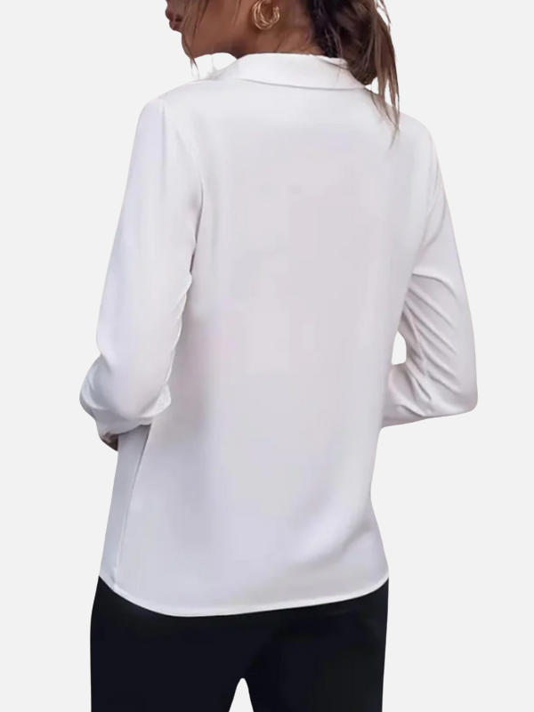 Cristina | Blusa de Botones Manga Larga para Oficina