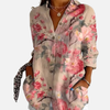 Alejandra | Blusa de Flores Manga Larga con Bolsillos