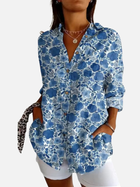 Alejandra | Blusa de Flores Manga Larga con Bolsillos 2