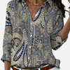 Gabriela | Blusa de Lino Floreada con Botones Mujer