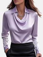 Elena | Blusa de Satén Manga Larga con Cuello Mujer 4