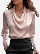 Elena | Blusa de Satén Manga Larga con Cuello Mujer 5