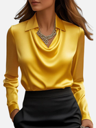 Elena | Blusa de Satén Manga Larga con Cuello Mujer 6