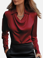 Elena | Blusa de Satén Manga Larga con Cuello Mujer 3