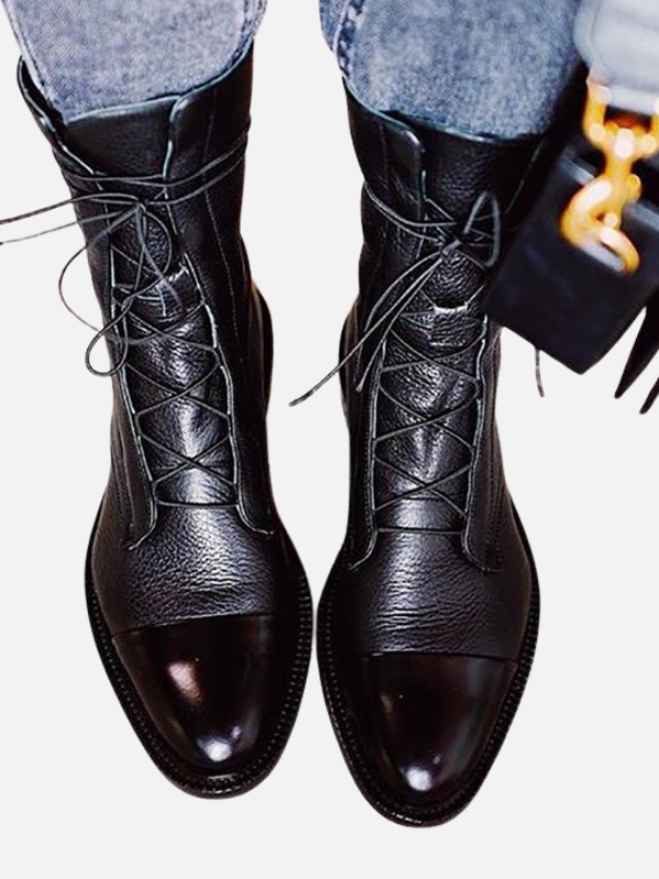 Leticia | Botas Ortopédicas con Cordones para Mujer