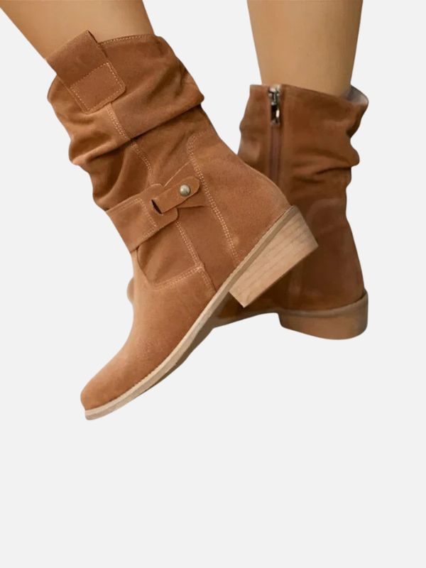 Andrea | Botas Ortopédicas de Tacón Bajo para Mujer
