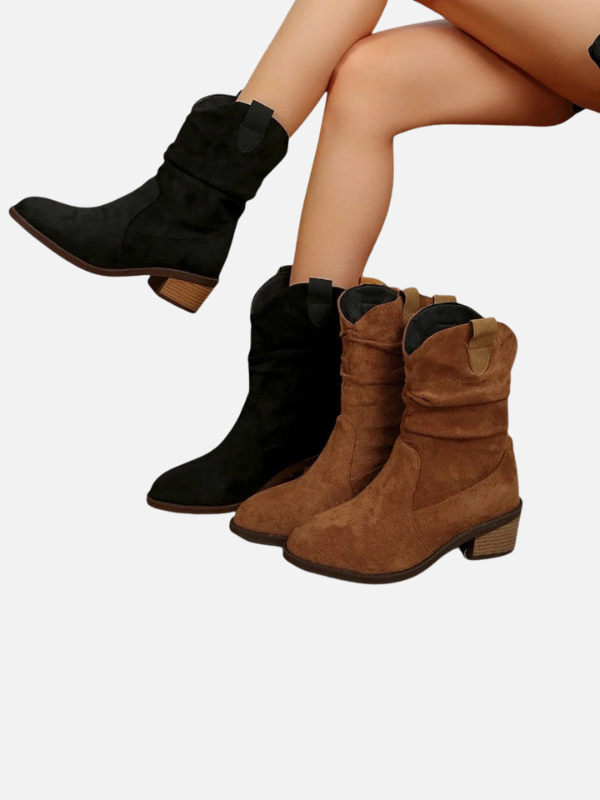 Andrea | Botas Ortopédicas de Tacón Bajo para Mujer