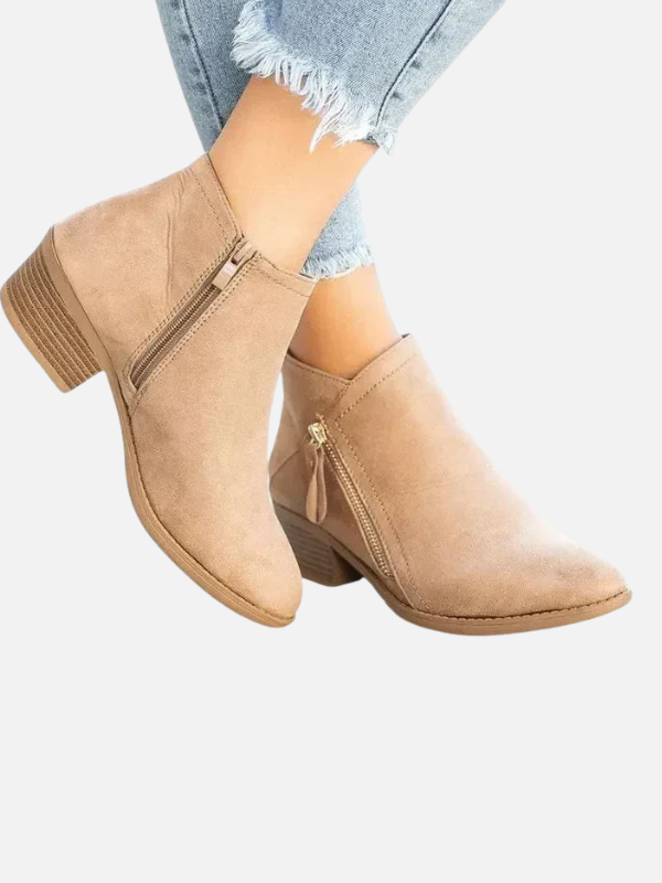 Rosa | Botines Ortopédicos de Tacón para Mujer
