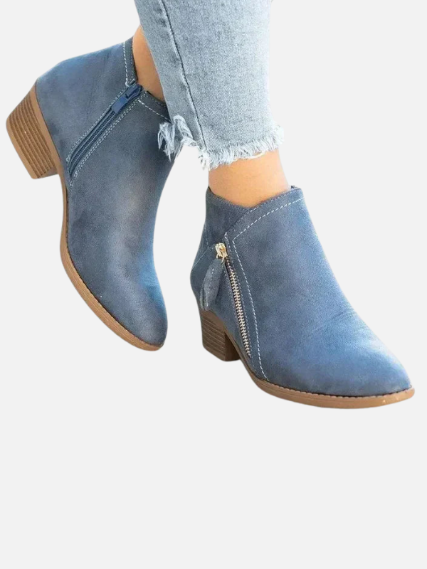 Rosa | Botines Ortopédicos de Tacón para Mujer