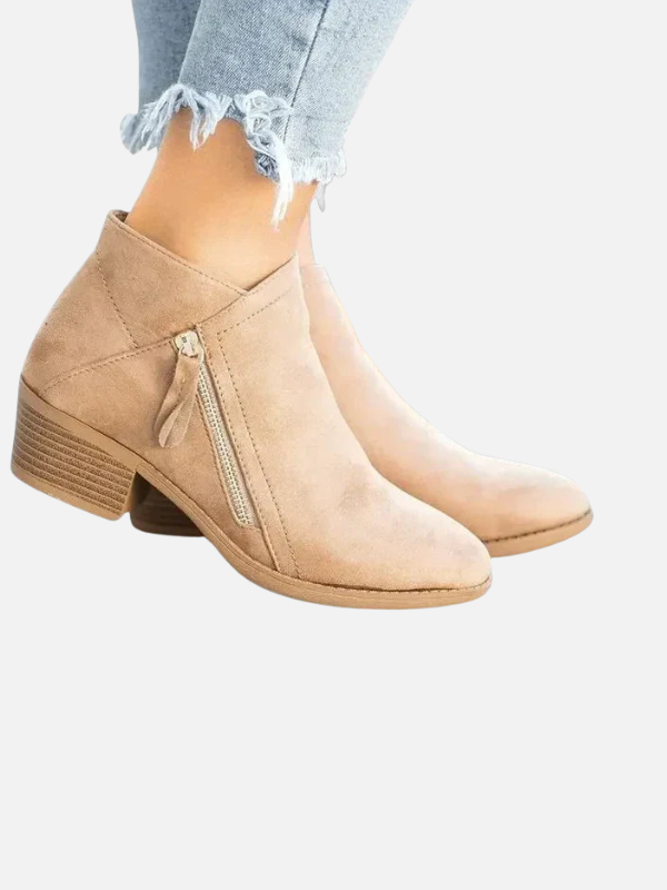 Rosa | Botines Ortopédicos de Tacón para Mujer