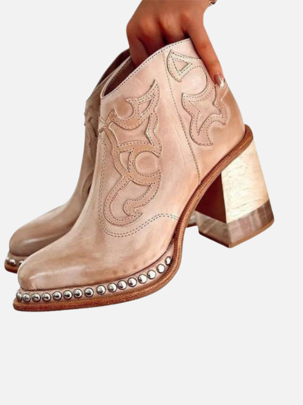 Claudia | Botines Vaqueros Ortopédicos de Tacón Alto
