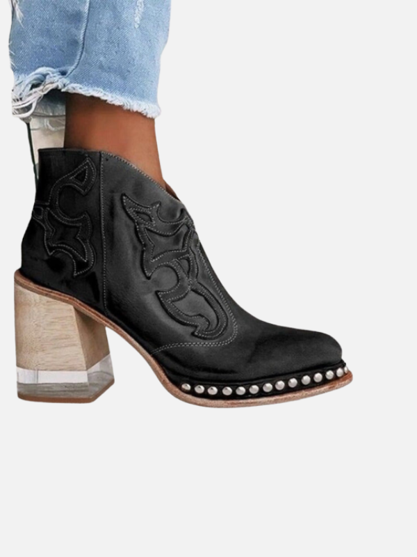 Claudia | Botines Vaqueros Ortopédicos de Tacón Alto