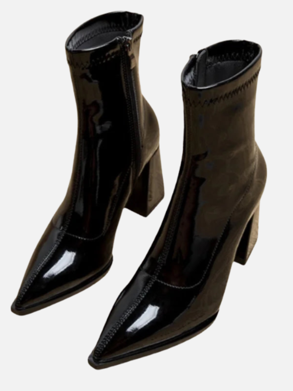 Ana | Botines de Tacón Cuadrado para Mujer