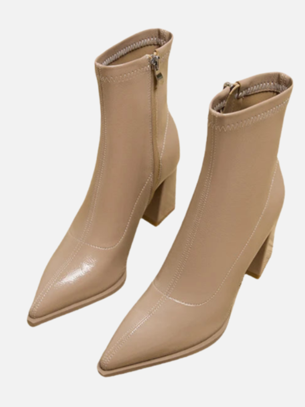 Ana | Botines de Tacón Cuadrado para Mujer