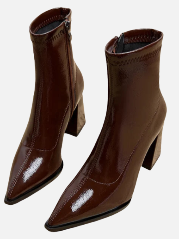 Ana | Botines de Tacón Cuadrado para Mujer