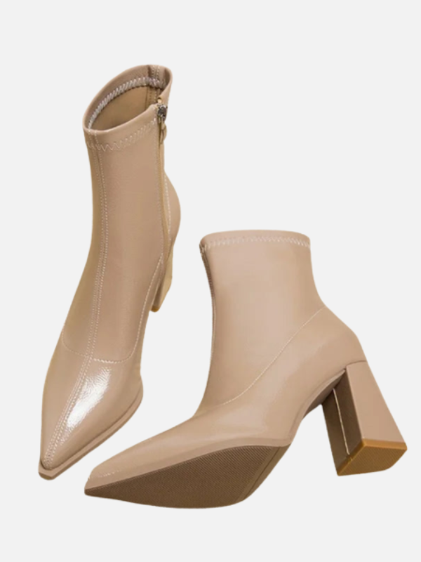 Ana | Botines de Tacón Cuadrado para Mujer