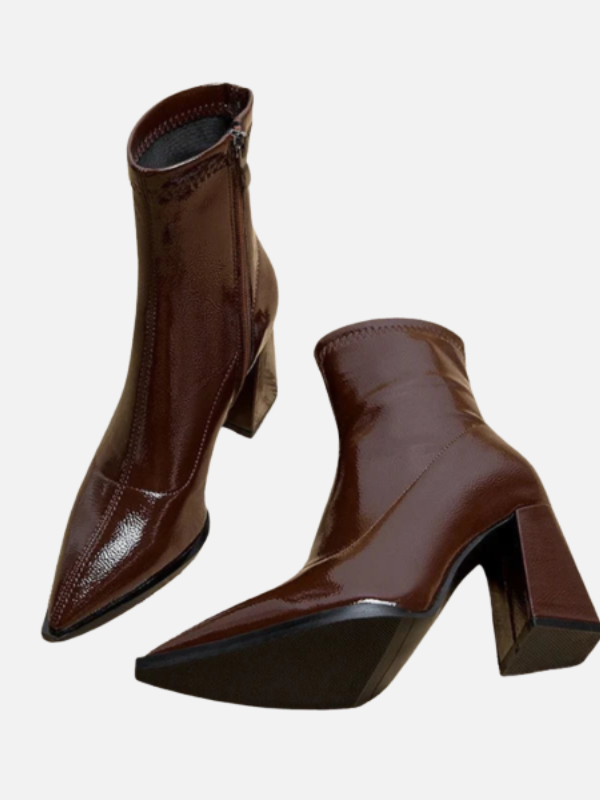 Ana | Botines de Tacón Cuadrado para Mujer