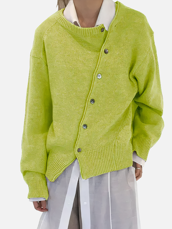Beatriz | Cárdigan Asimétrico Oversize con Botones