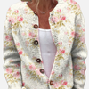 Andrea | Cárdigan Estampado de Rosas con Botones