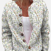 Luciana | Cárdigan Floreado de Flores Pequeñas Mujer