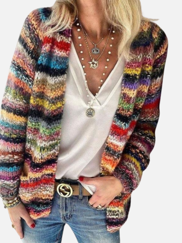 Adriana | Cárdigan Multicolor Tejido para Mujer