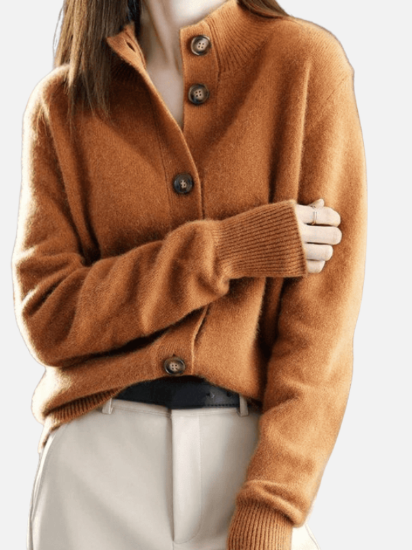 Gabriela | Cárdigan con Cuello y Botones para Mujer