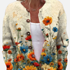 Leticia | Cárdigan de Flores Silvestres con Botones
