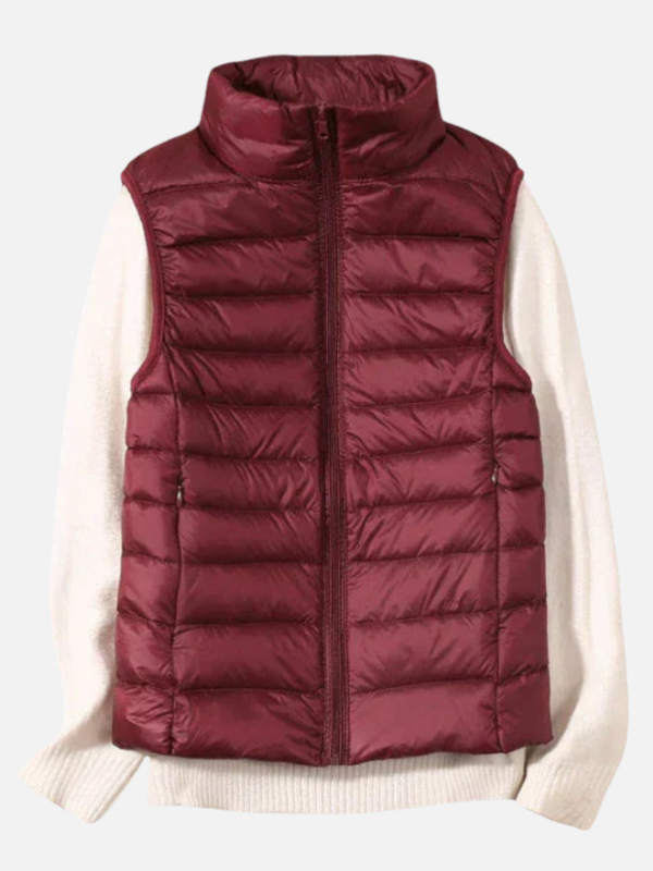 Diana | Chaleco Acolchado Ligero con Cuello Alto Mujer