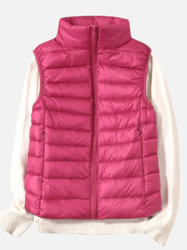 Diana | Chaleco Acolchado Ligero con Cuello Alto Mujer