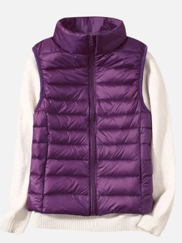 Diana | Chaleco Acolchado Ligero con Cuello Alto Mujer