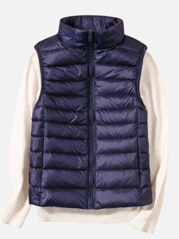 Diana | Chaleco Acolchado Ligero con Cuello Alto Mujer