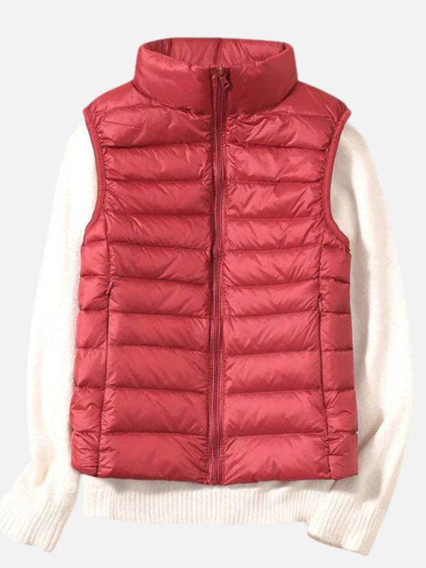 Diana | Chaleco Acolchado Ligero con Cuello Alto Mujer