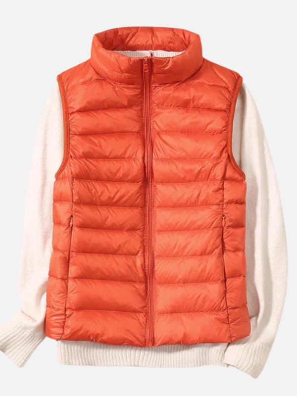 Diana | Chaleco Acolchado Ligero con Cuello Alto Mujer